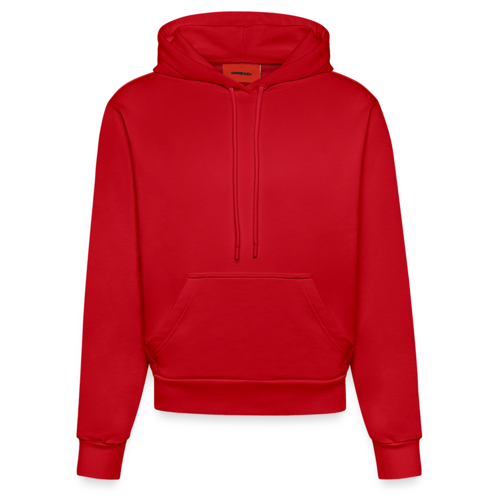 Organic Fitted Hoodie Made in EU - red