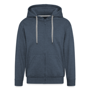 Men's Premium Hooded Jacket - heather denim