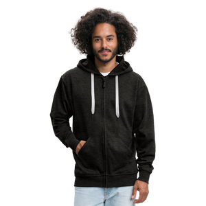 Men's Premium Hooded Jacket - charcoal grey