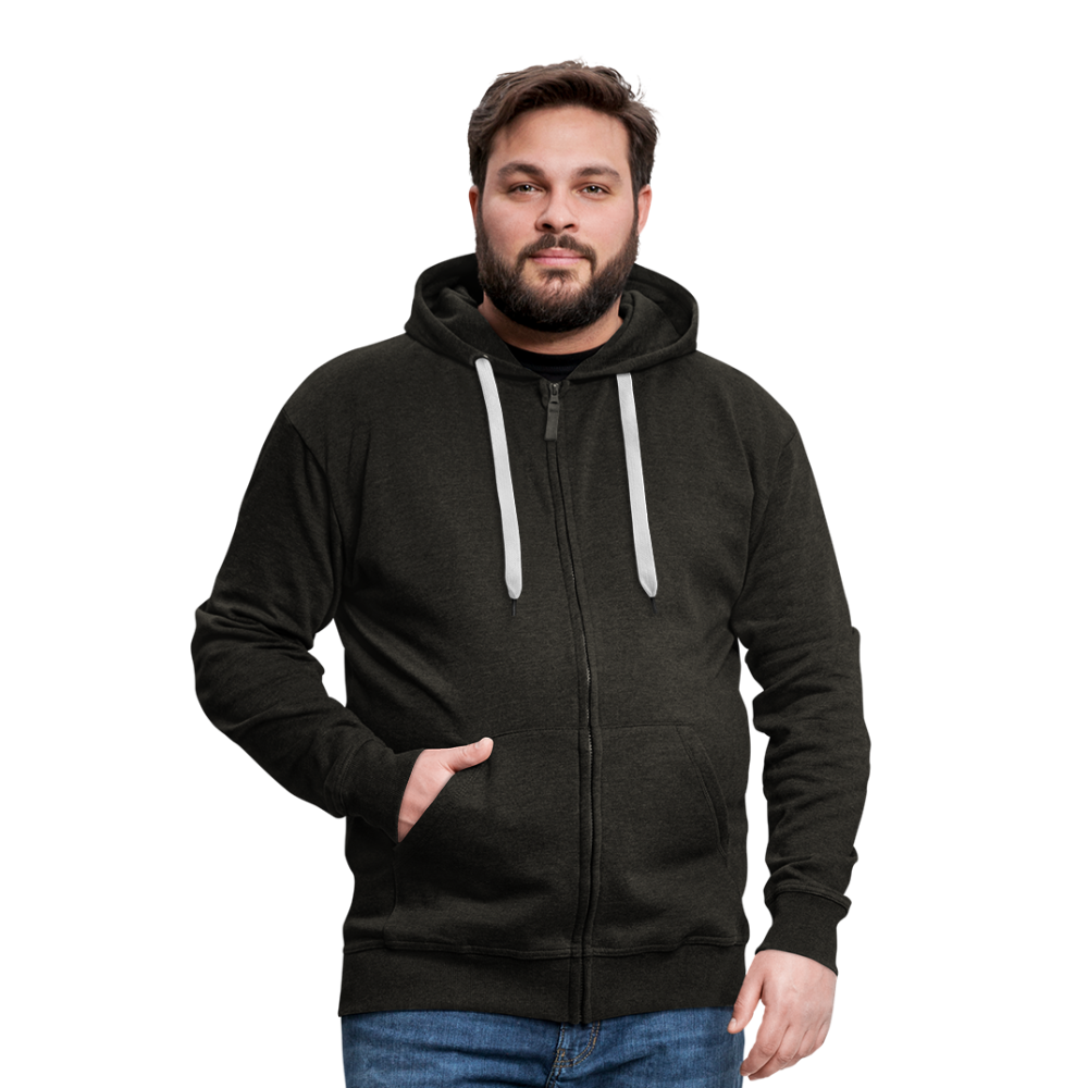 Men's Premium Hooded Jacket - charcoal grey