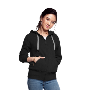 Women's Premium Hooded Jacket - black