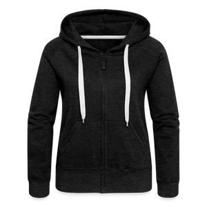 Women's Premium Hooded Jacket - charcoal grey