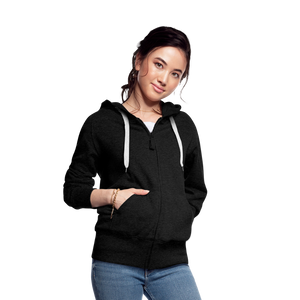 Women's Premium Hooded Jacket - charcoal grey