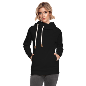 Shawl Collar Hoodie - black