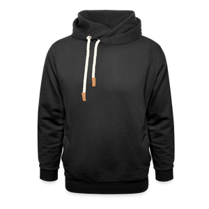 Shawl Collar Hoodie - black