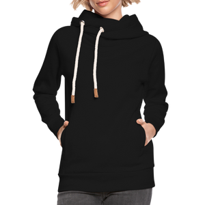 Shawl Collar Hoodie - black