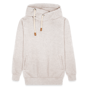 Shawl Collar Hoodie - heather oatmeal