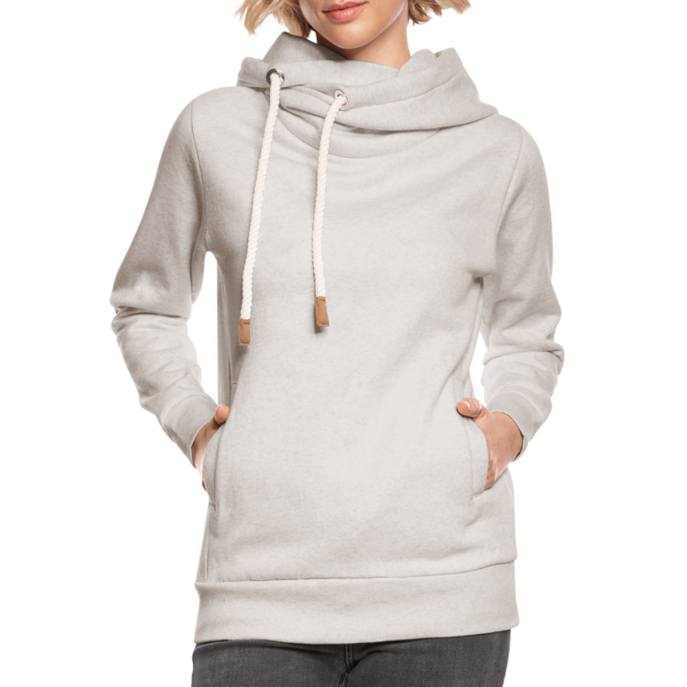 Shawl Collar Hoodie - heather oatmeal