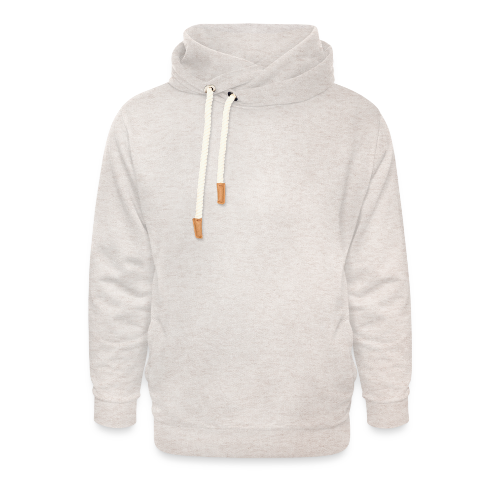 Shawl Collar Hoodie - heather oatmeal