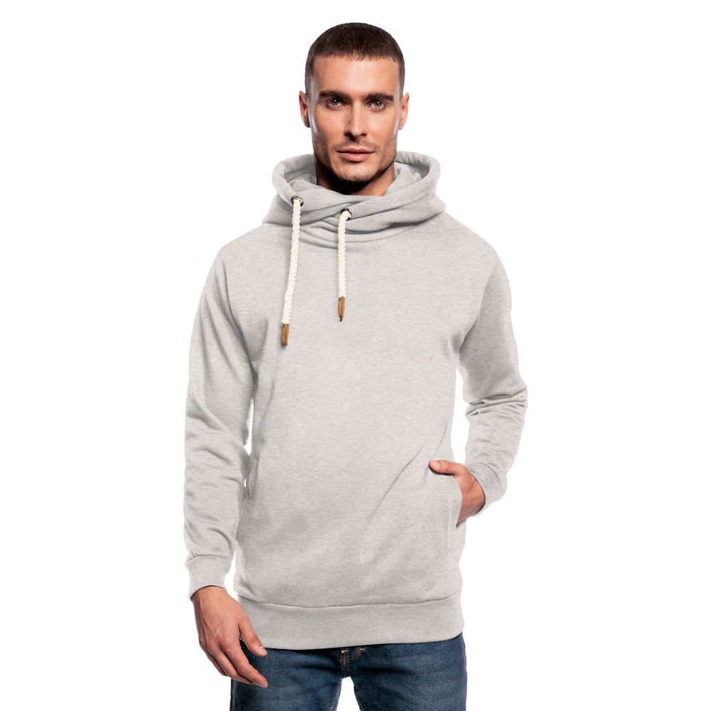 Shawl Collar Hoodie - heather oatmeal