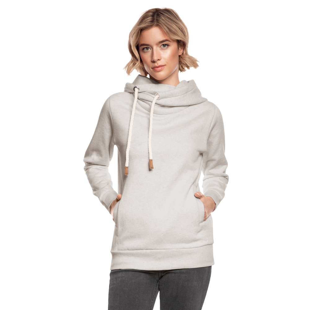 Shawl Collar Hoodie - heather oatmeal