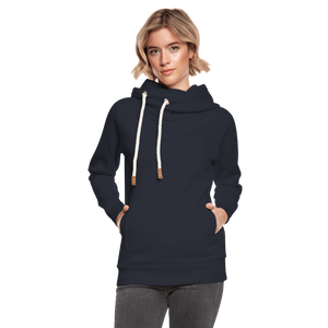 Shawl Collar Hoodie - navy