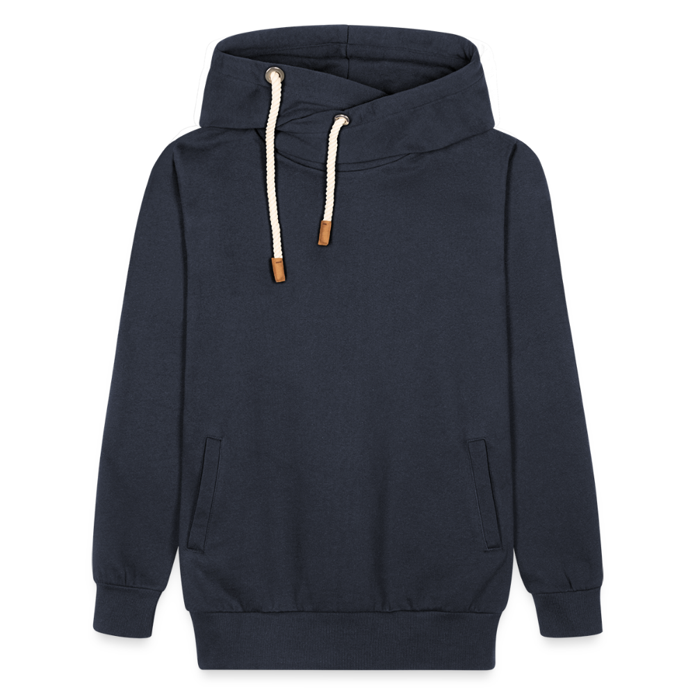 Shawl Collar Hoodie - navy