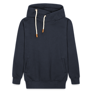 Shawl Collar Hoodie - navy