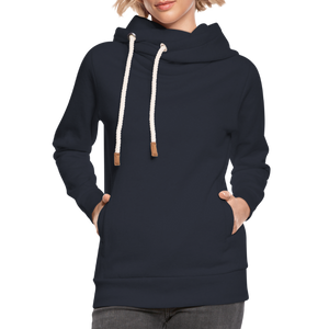 Shawl Collar Hoodie - navy