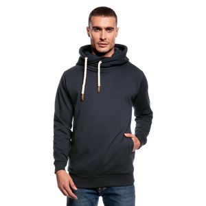 Shawl Collar Hoodie - navy