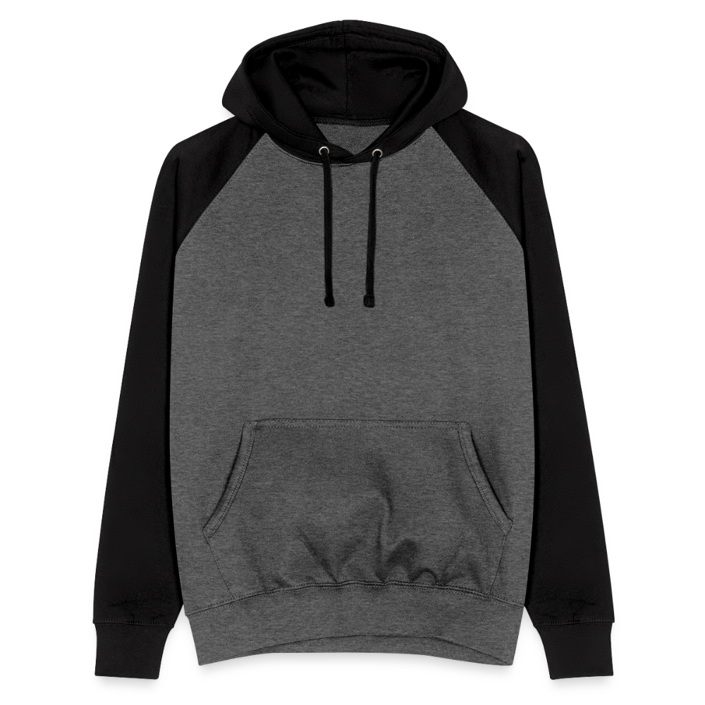 Unisex Baseball Hoodie - graphite/black