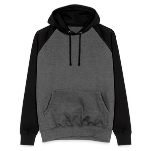 Unisex Baseball Hoodie - graphite/black