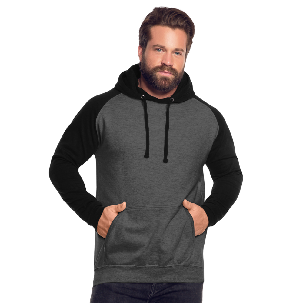 Unisex Baseball Hoodie - graphite/black