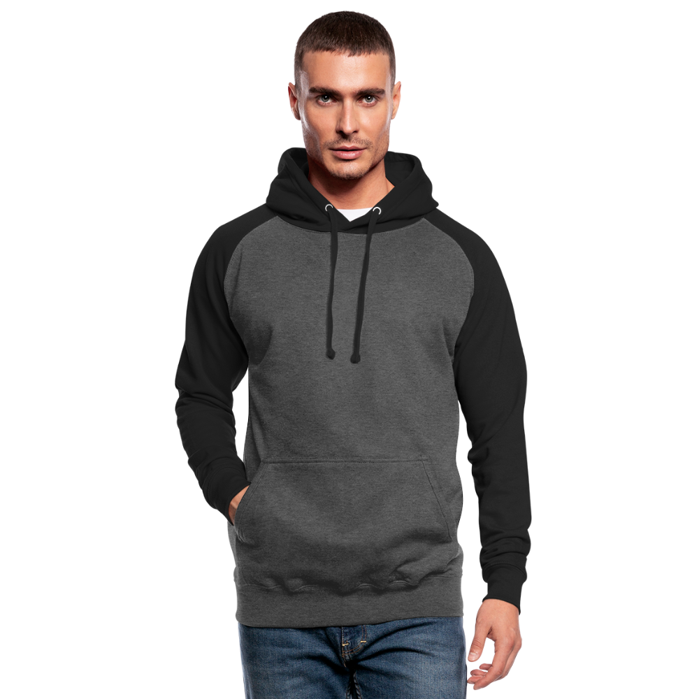 Unisex Baseball Hoodie - graphite/black