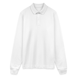 Stanley/Stella PREPSTER Organic Unisex Long-Sleeved Polo Shirt - white