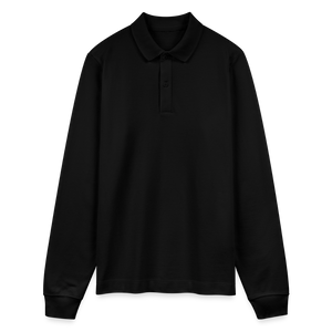 Stanley/Stella PREPSTER Organic Unisex Long-Sleeved Polo Shirt - black