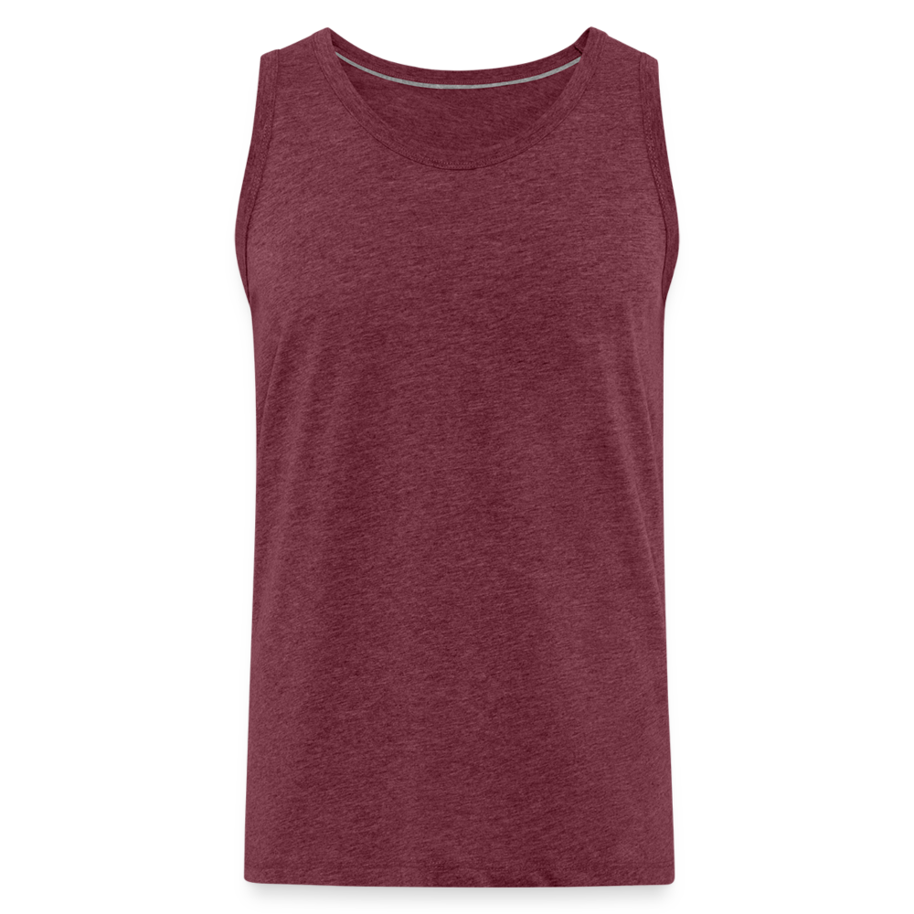 Men’s Premium Tank Top - heather burgundy