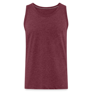 Men’s Premium Tank Top - heather burgundy