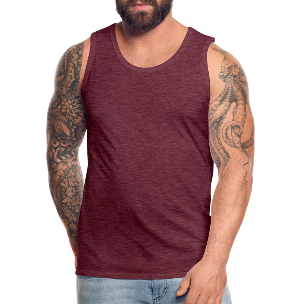 Men’s Premium Tank Top - heather burgundy