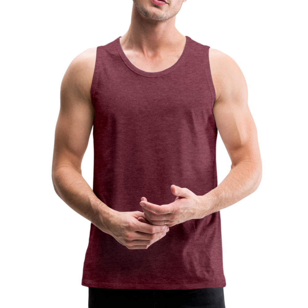 Men’s Premium Tank Top - heather burgundy