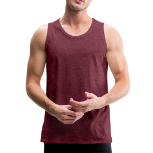 Men’s Premium Tank Top - heather burgundy