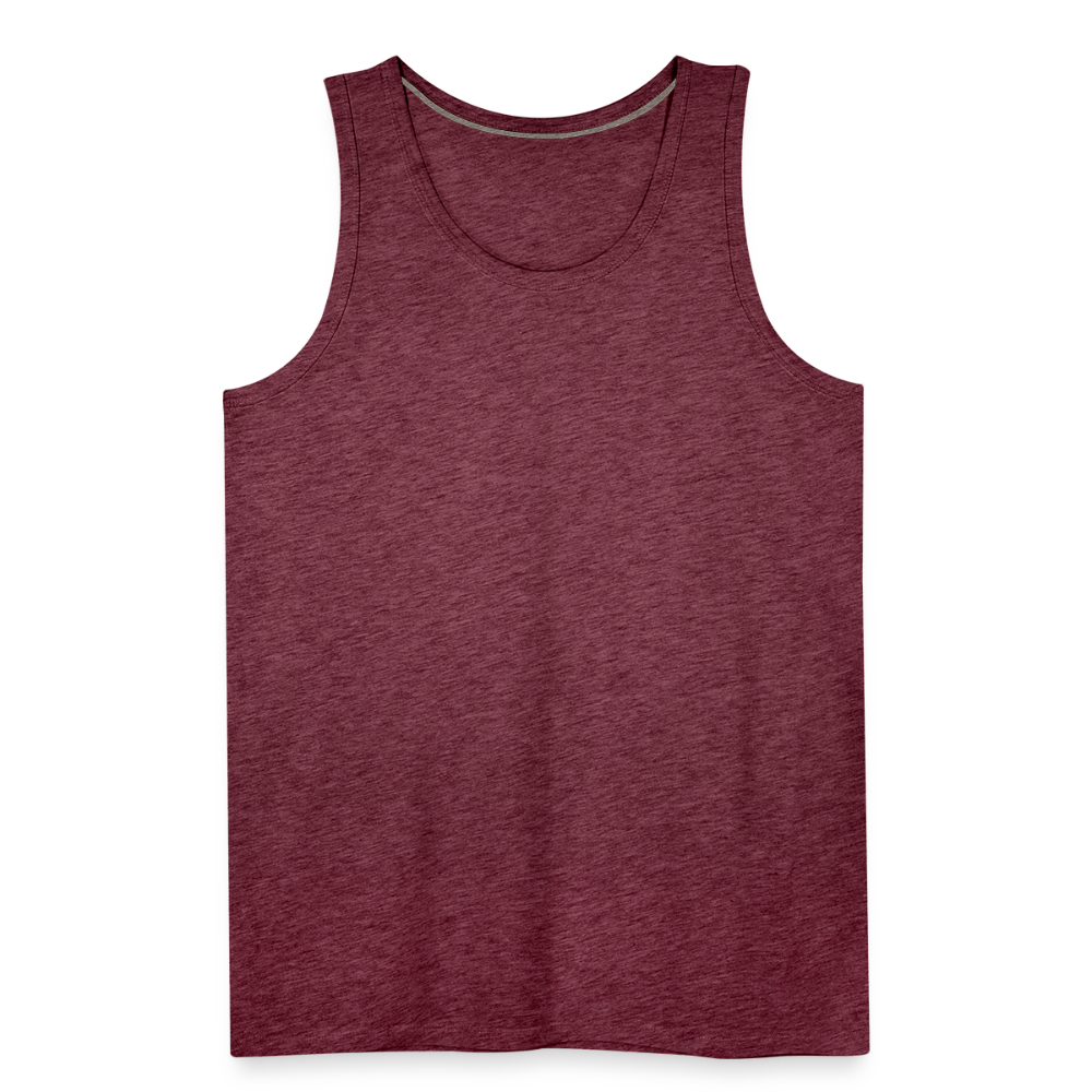 Men’s Premium Tank Top - heather burgundy