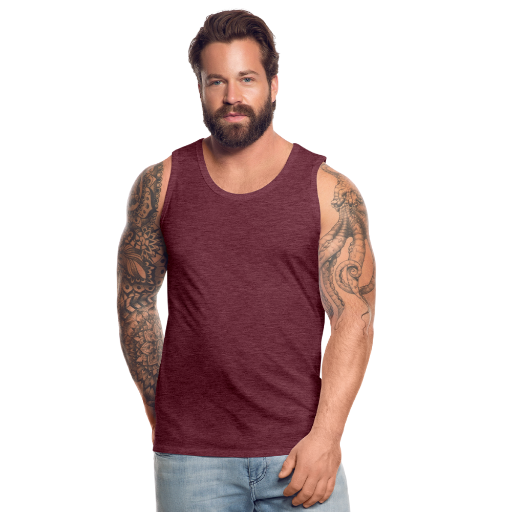 Men’s Premium Tank Top - heather burgundy