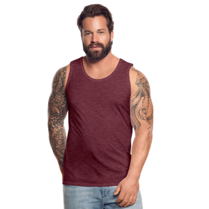 Men’s Premium Tank Top - heather burgundy