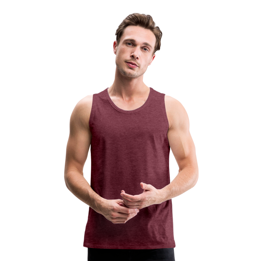 Men’s Premium Tank Top - heather burgundy