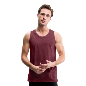 Men’s Premium Tank Top - heather burgundy