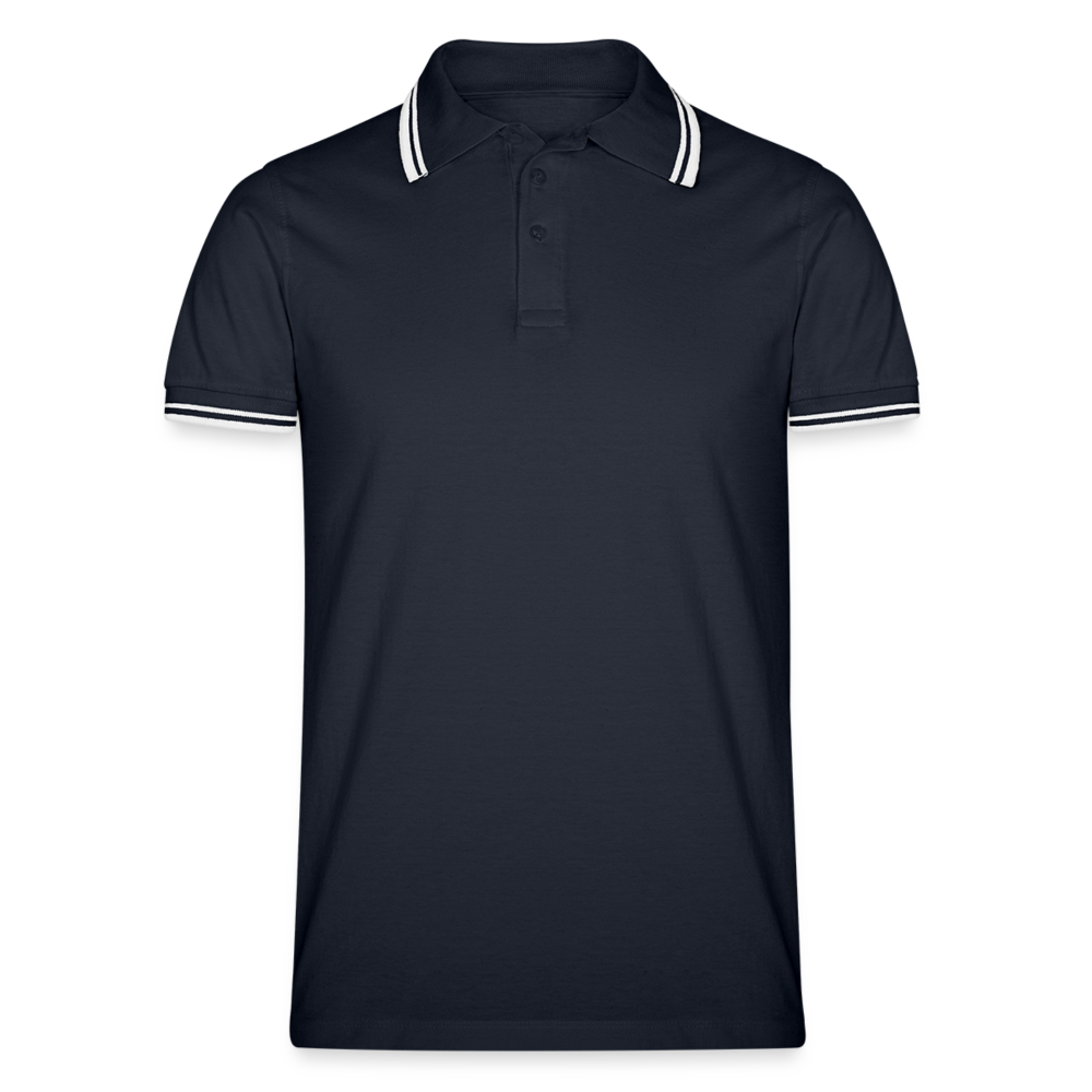 Men’s Tipped Polo Shirt - navy/white