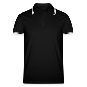 Men’s Tipped Polo Shirt - black/white