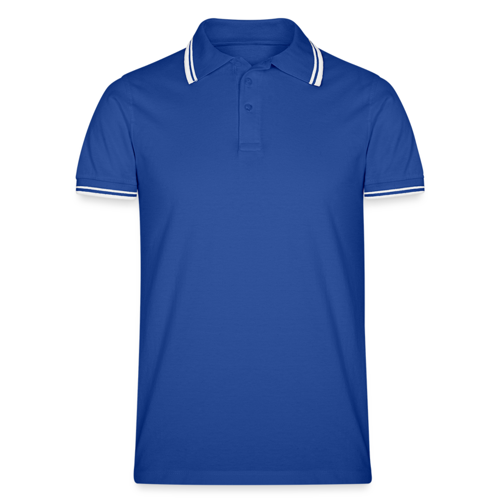 Men’s Tipped Polo Shirt - royal/white