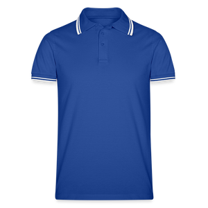 Men’s Tipped Polo Shirt - royal/white