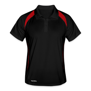 Men's Polo breathable - black/red