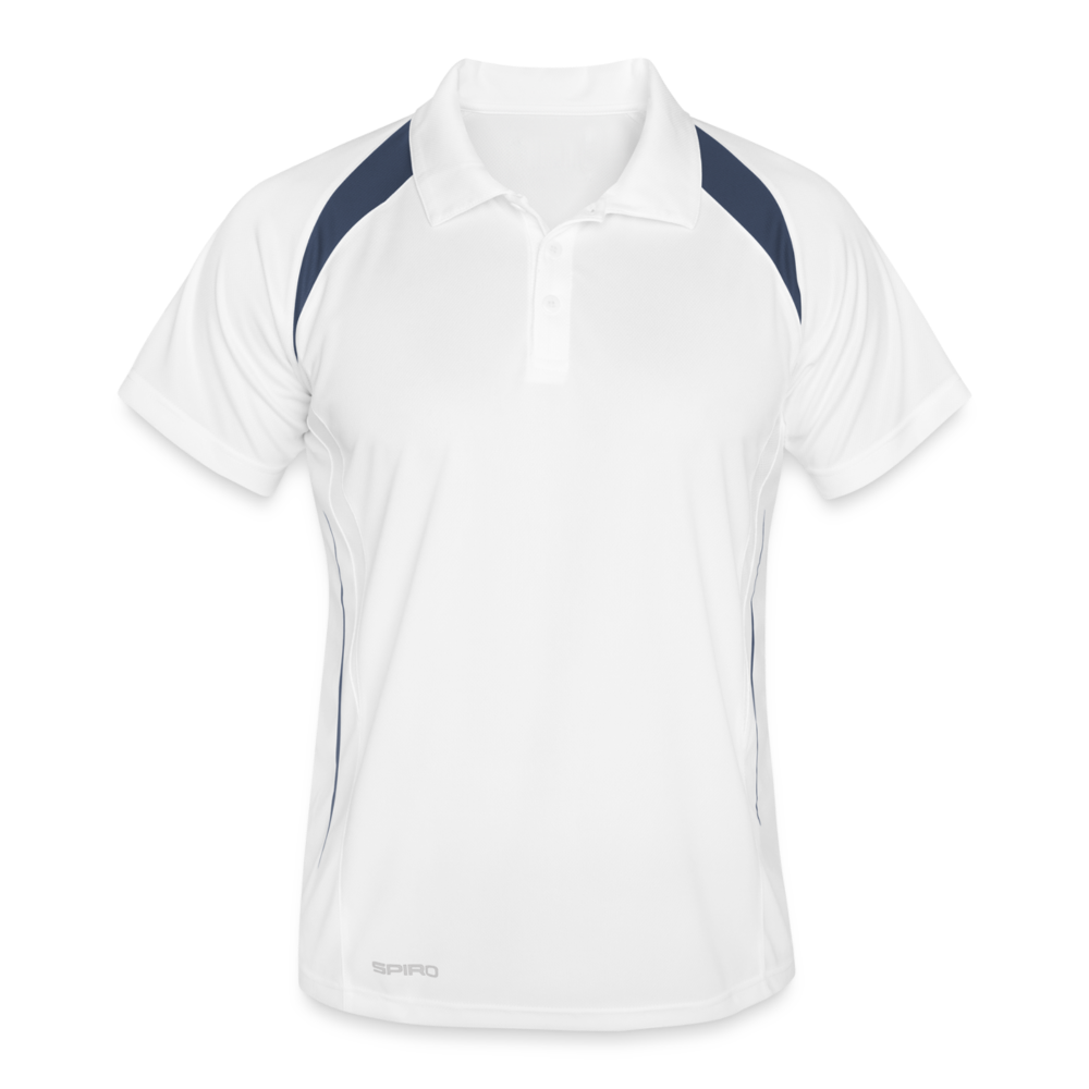 Men's Polo breathable - white/navy