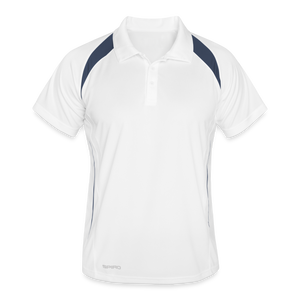 Men's Polo breathable - white/navy