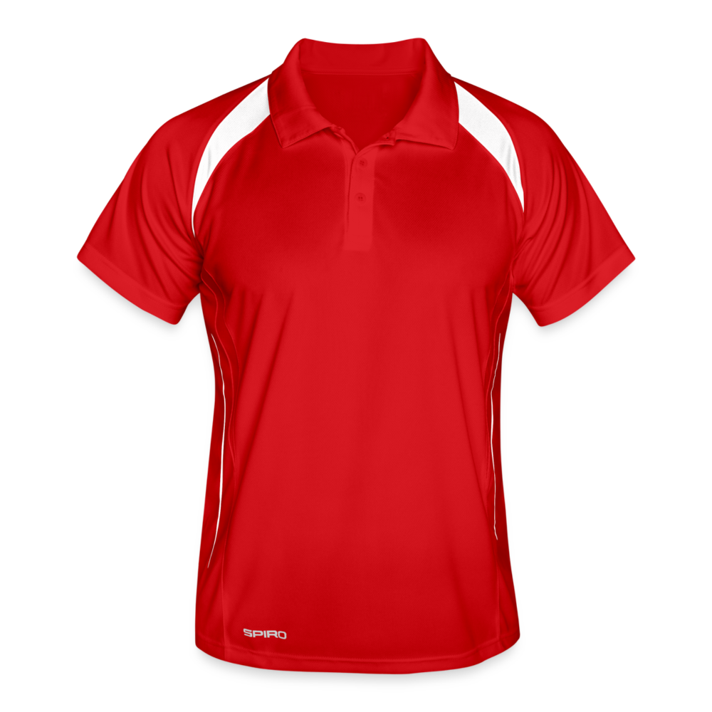 Men's Polo breathable - red/white