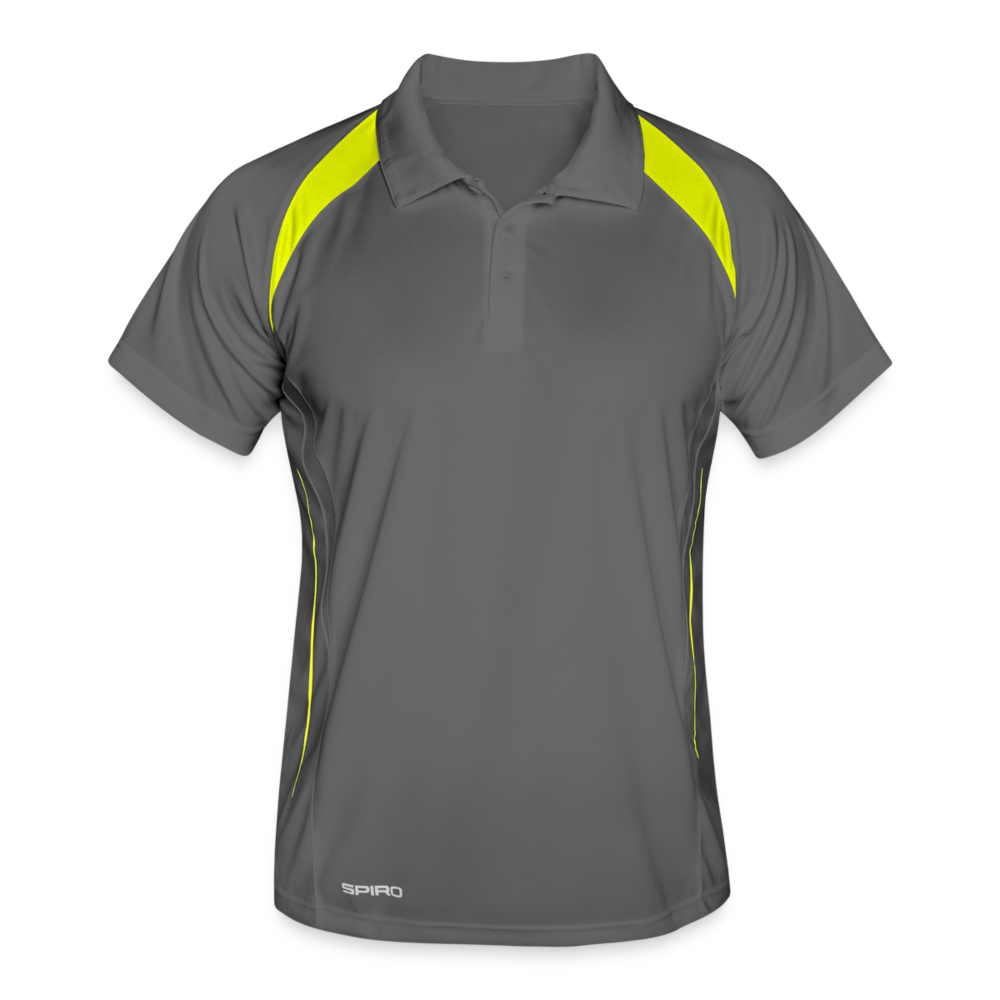 Men's Polo breathable - grey/lime