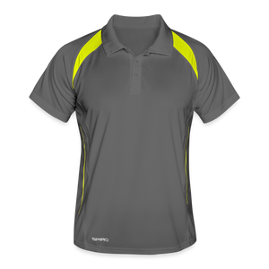 Men's Polo breathable - grey/lime