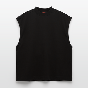 Heavyweight Oversized Organic Tank Top Made in EU - SOLID BLACK