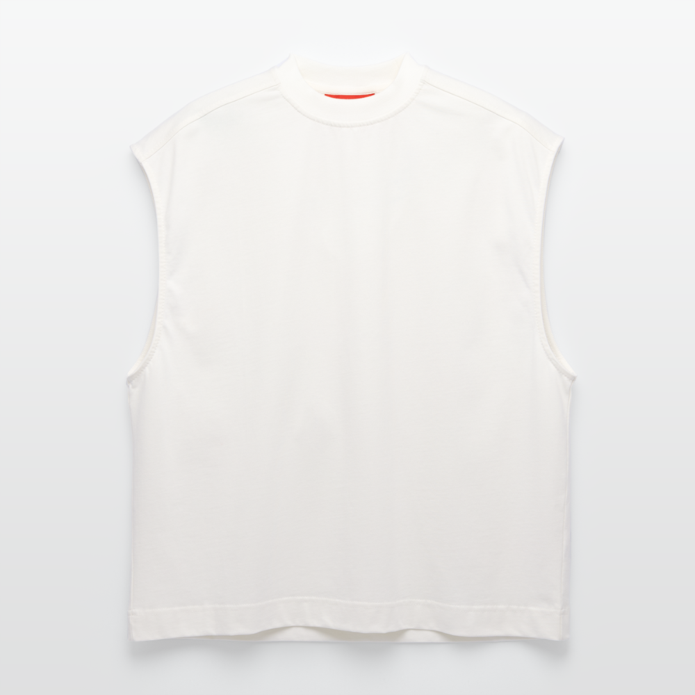 Heavyweight Oversized Organic Tank Top Made in EU - OFF WHITE