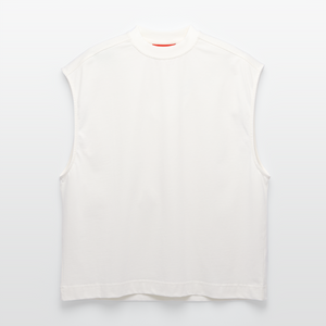 Heavyweight Oversized Organic Tank Top Made in EU - OFF WHITE