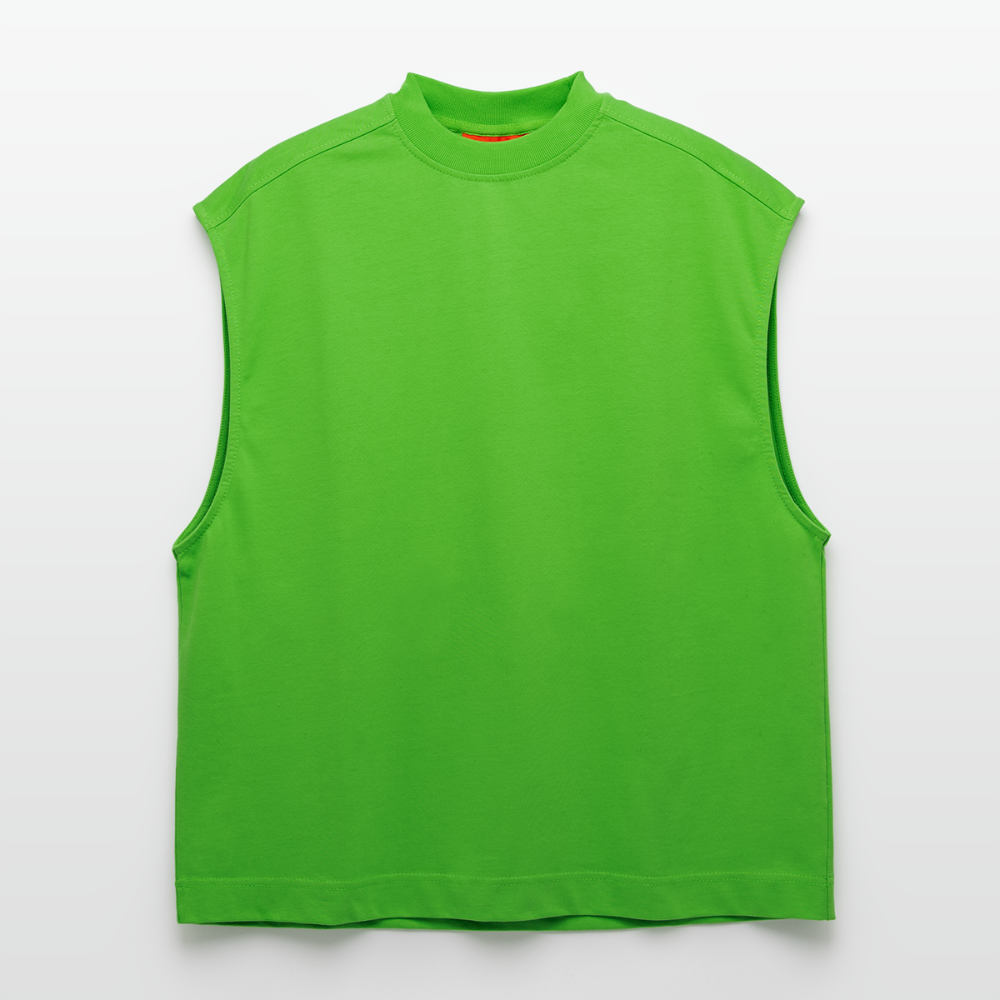 Heavyweight Oversized Organic Tank Top Made in EU - Apple Neon